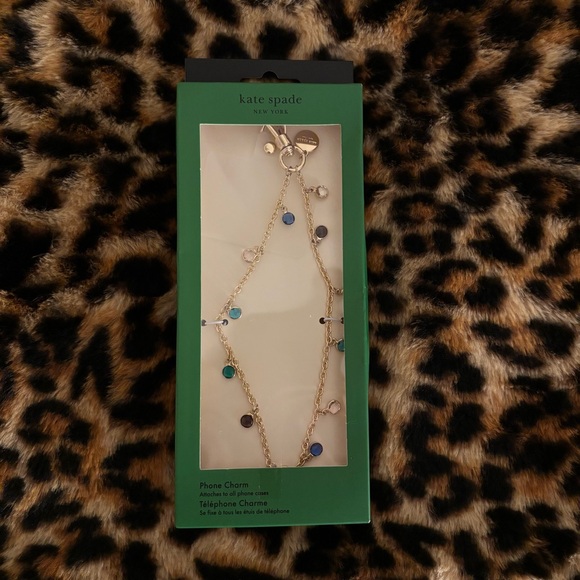 Kate Spade Black and Gold Phone Charm and Cardholder Set - Picture 4 of 4